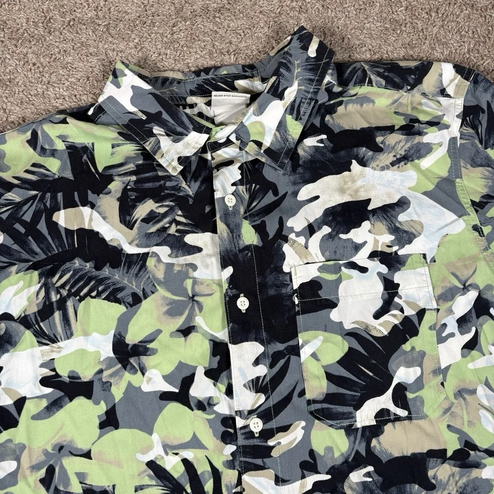 The North Face Men's Short Sleeve Baytrail Pattern Shirt - Mountain Size 2XL